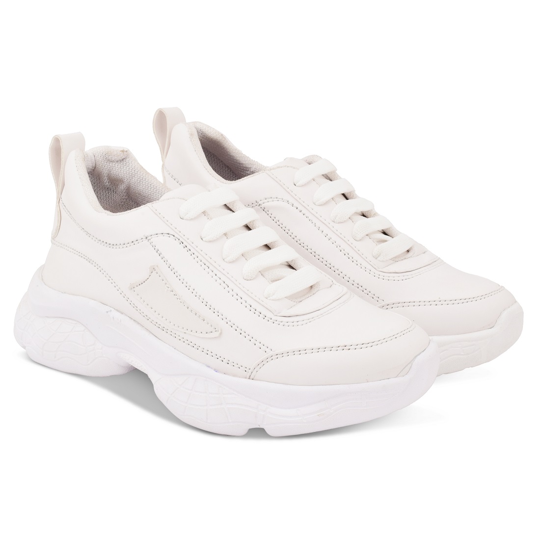 Full white Sneakers Shoes For Women And Girls Wholesale Footwear by Blinder