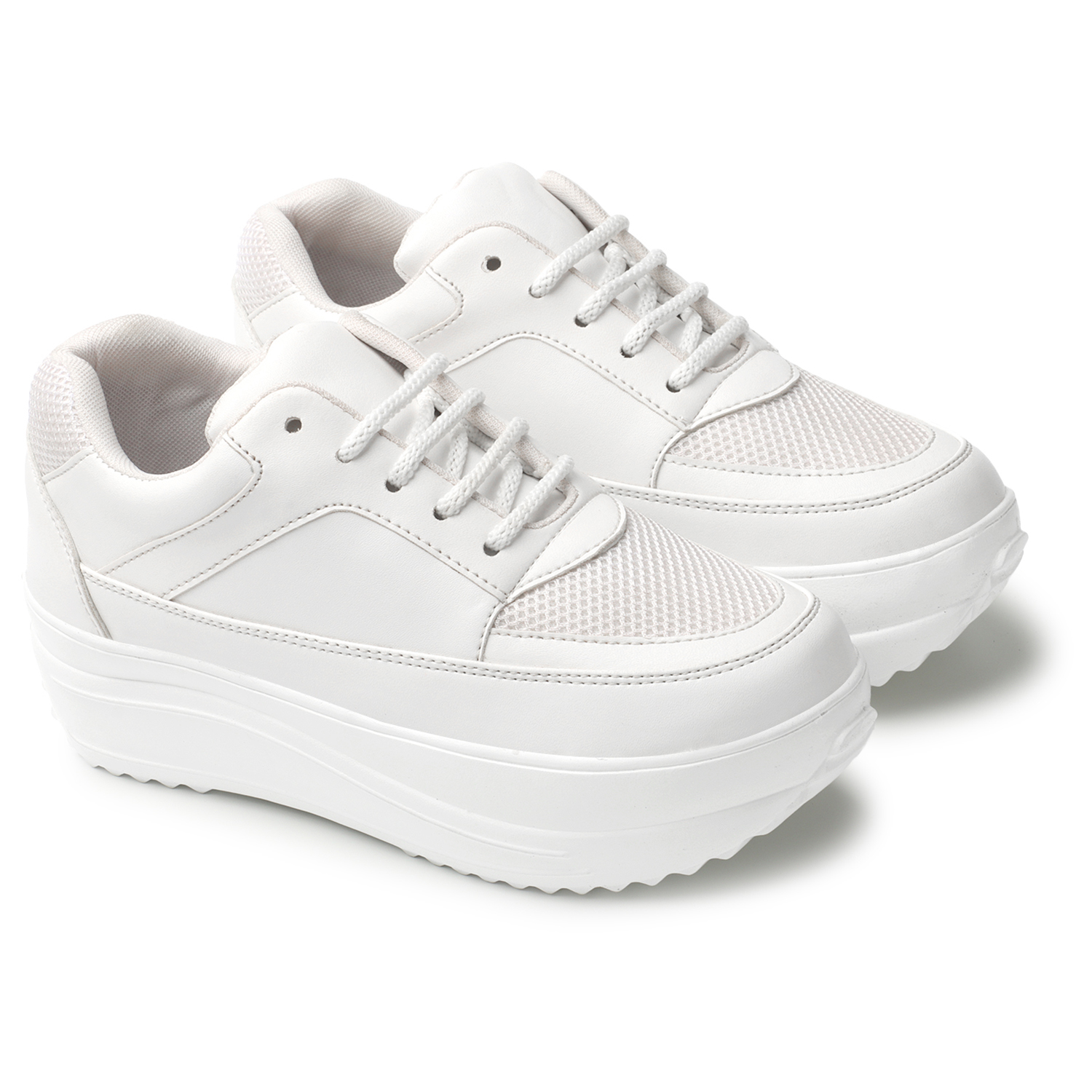 Full white Sneakers Shoes For Women And Girls Wholesale Footwear by Blinder